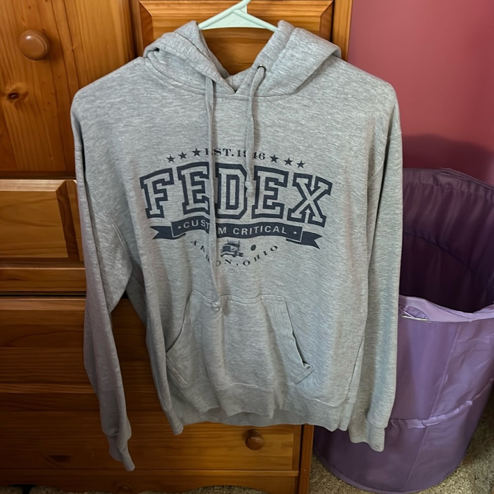 Small Gray FedEx Hoodie